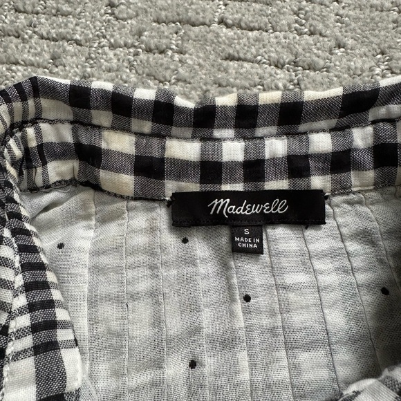 Madewell Courier Pintuck-Back Shirt in Double-Faced Plaid, small - Picture 7 of 7